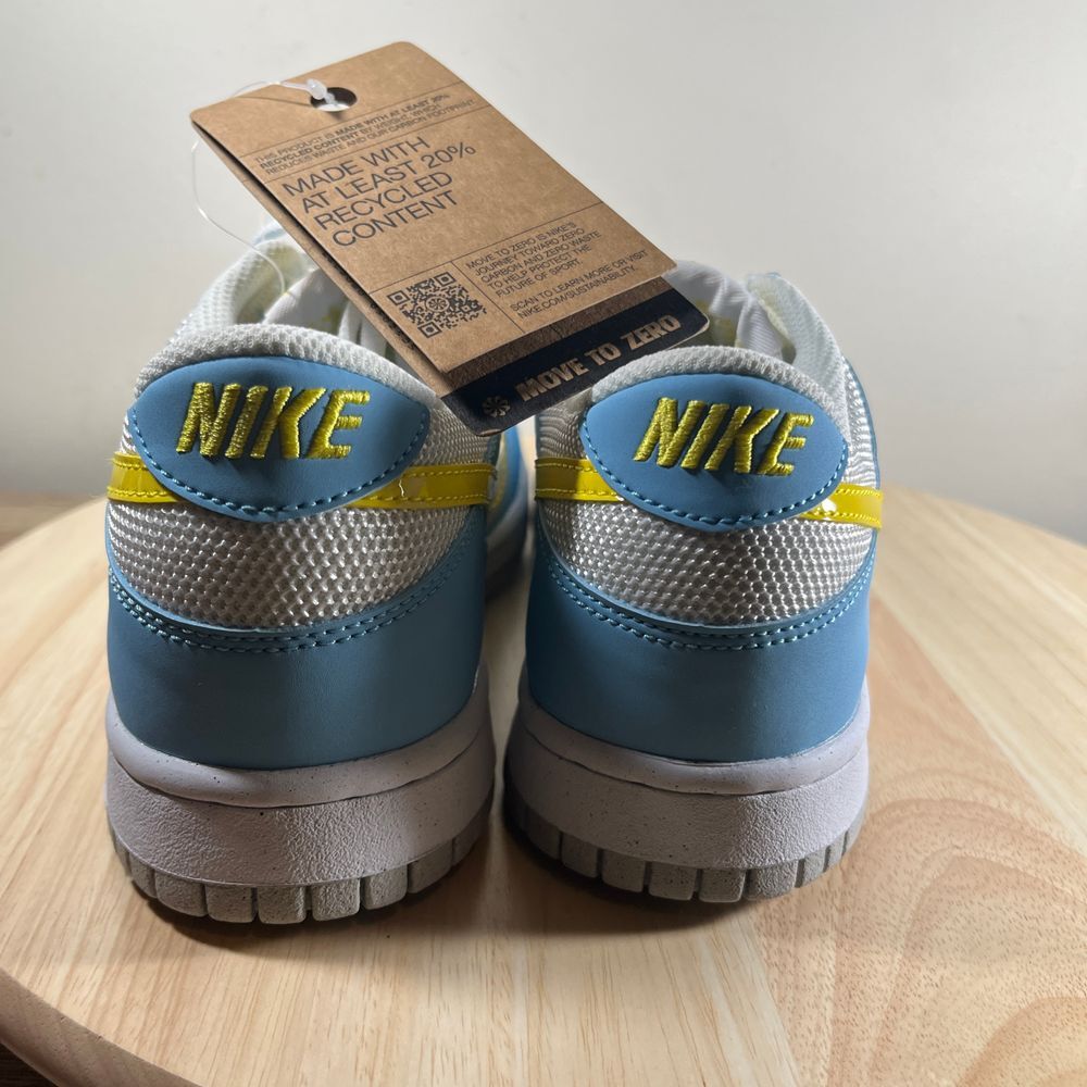 Nike Dunk Low GS Homer Simpson Mens 6.5y Shoes Blue Athletic Casual Sneakers - Picture 6 of 11